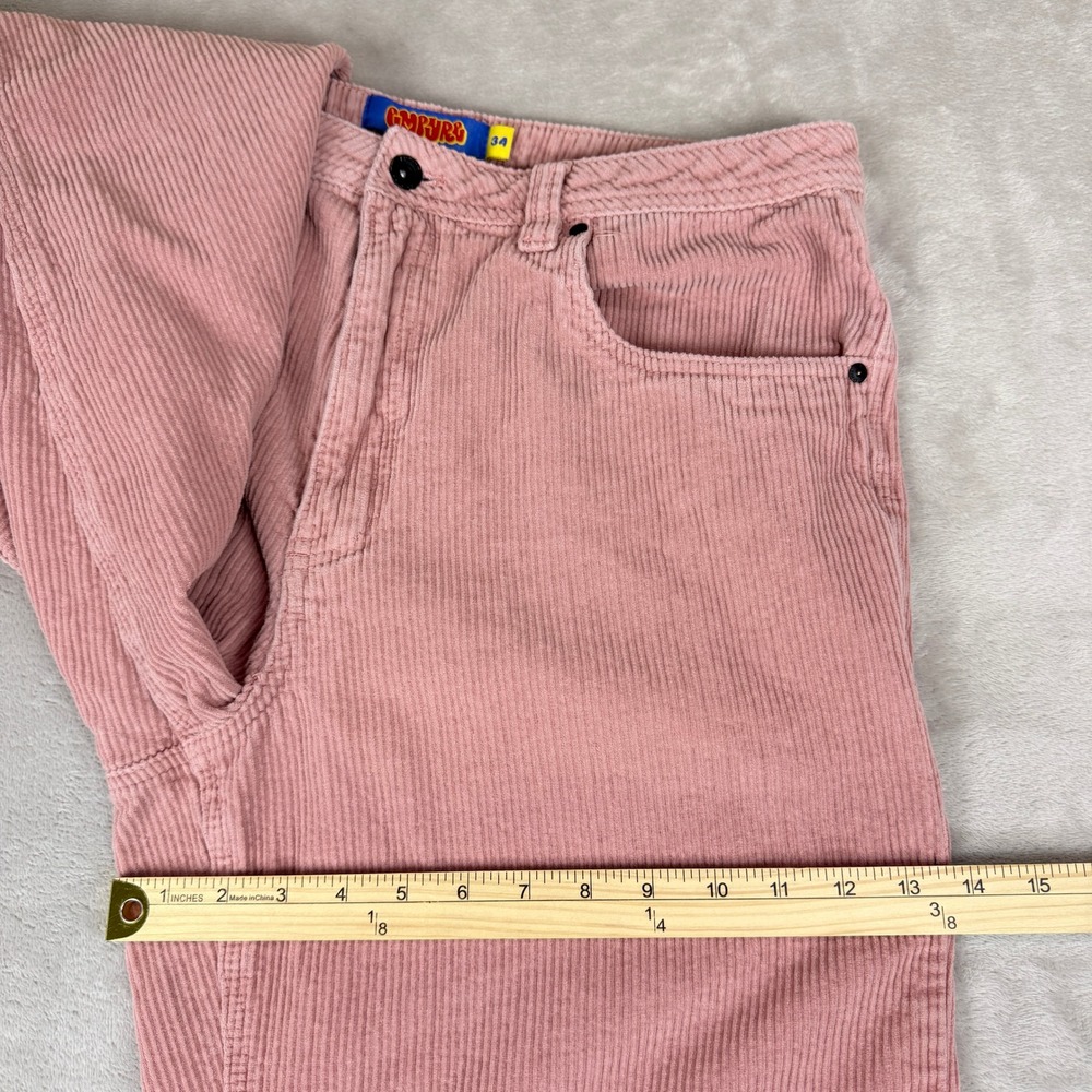 Empyre Corduroy Relaxed Skate Pants Men 34 (Fit 37x28) Dusty Pink Baggy Y2K - Picture 12 of 13